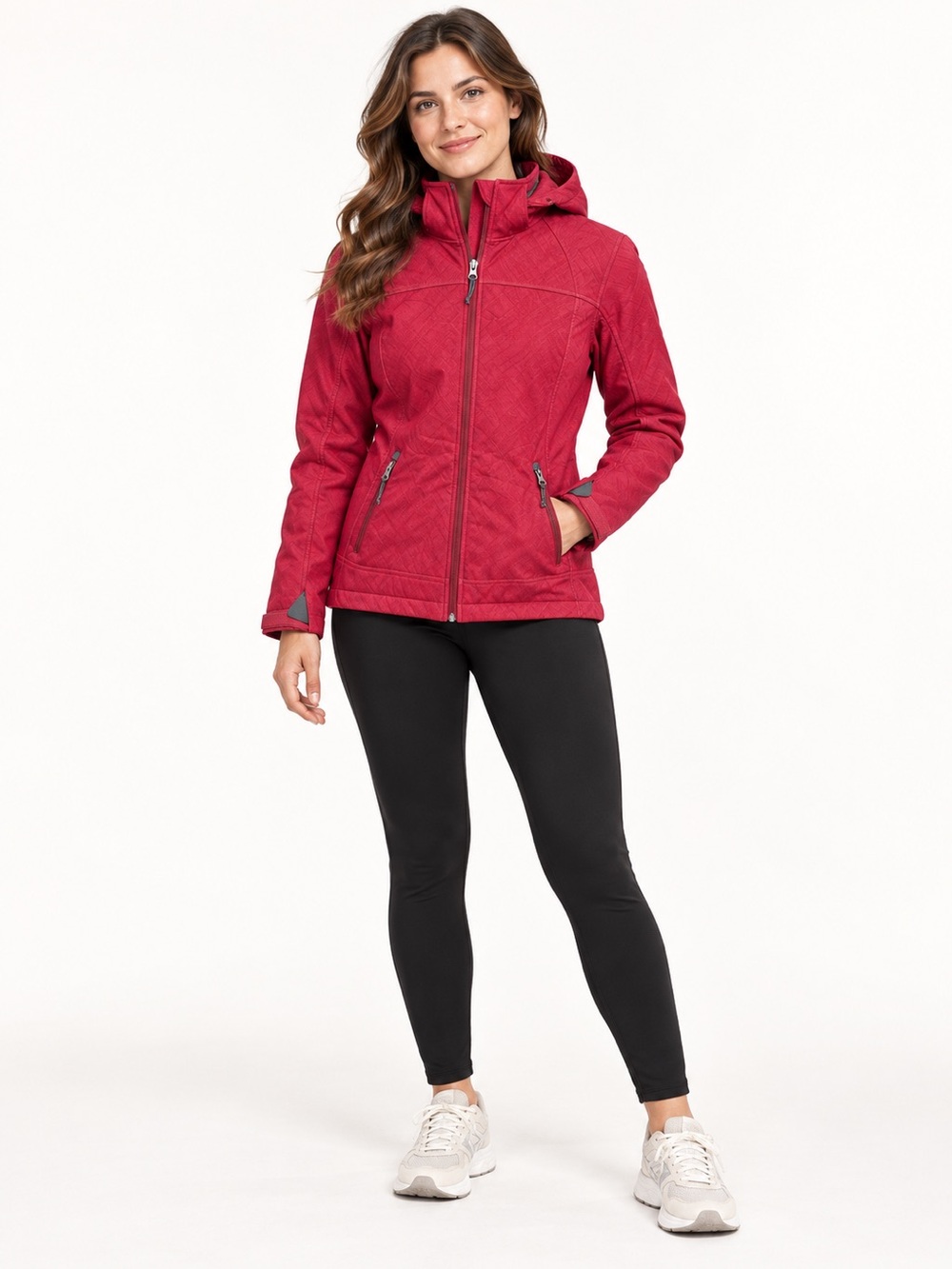 Free Country Soft Shell Jacket sz S Neon Pink​​​​ # H812